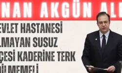 İnan Akgün Alp: 'Devlet hastanesi olmayan Susuz ilçesi kaderine terk edilmemeli'