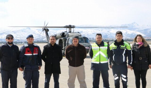 Afyon trafiği gökyüzünden denetlendi