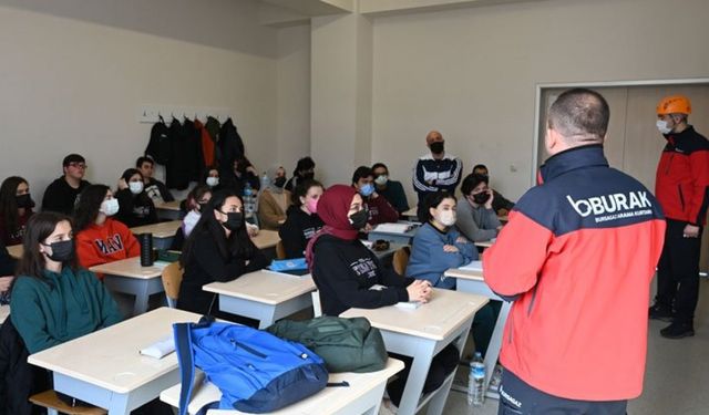 BURAK'tan deprem tatbikatı