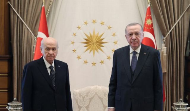 Cumhurbaşkanı Erdoğan, Bahçeli ile görüştü