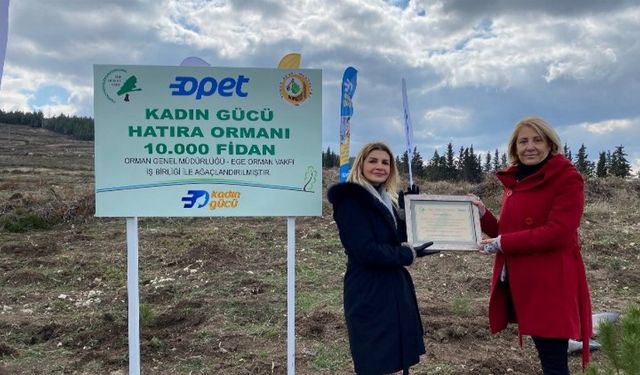 Opet, kadınlarla ormanları yeşertiyor