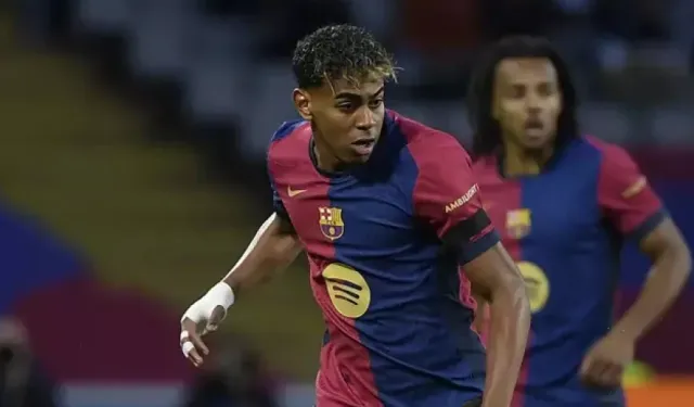 Barcelona'nın 17 yaşındaki yıldızı Lamine Yamal Şampiyonlar Ligi'nde tarihe geçti