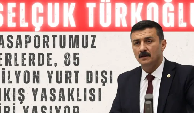 Selçuk Türkoğlu: 'Pasaportumuz yerlerde, 85 milyon yurt dışı çıkış yasaklısı gibi yaşıyor'