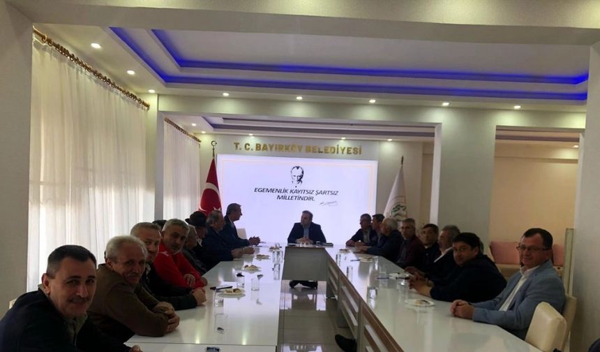 Bayırköy Belediyesi sosyal projeler için toplandı