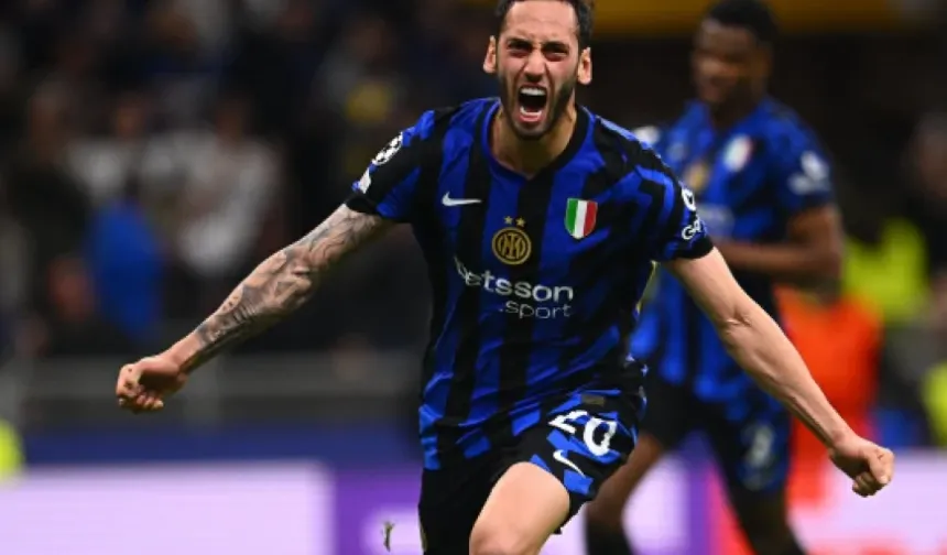 UEFA Şampiyonlar Ligi'nde Hakan Çalhanoğlu'ndan Barcelona ağlarına kritik penaltı golü